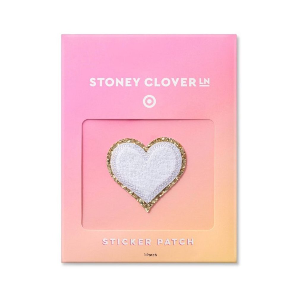 NWT White Heart Patch, 3 Available - Pack 1pc Each - Stoney Clover Lane x Target